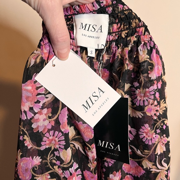 NWT MISA LOS ANGELES Jagger Skirt in Rosetta Fleur floral feminine ruffle small - Picture 6 of 7